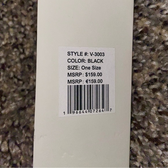 NWT $159 Valentino Orlandi Black Crossbody Bag with Gold Studs and Guitar Strap - Picture 3 of 9